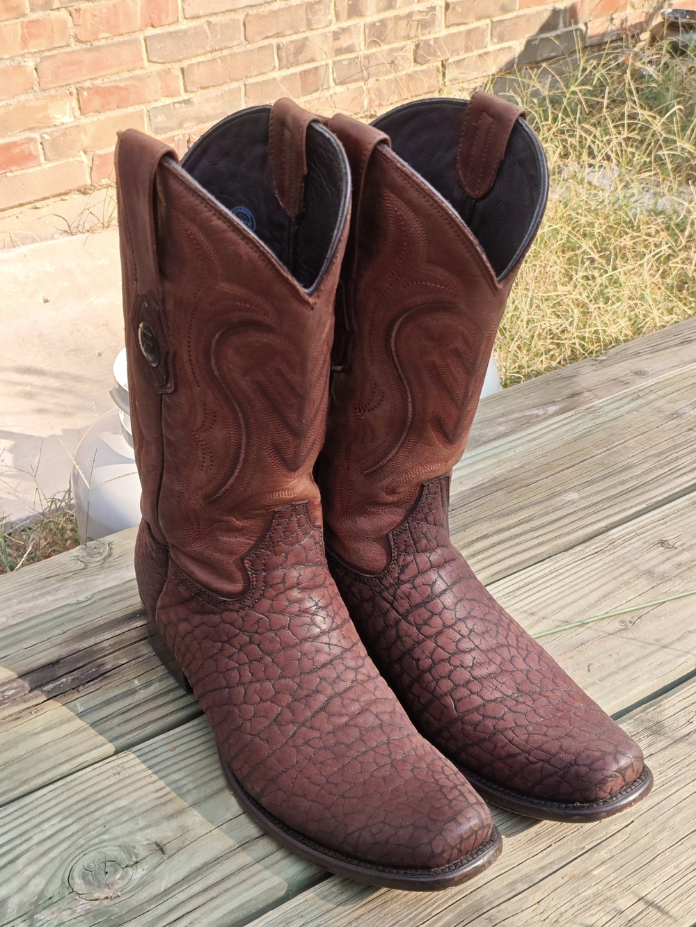 Bull Neck Cowboy Boots - Tombstone